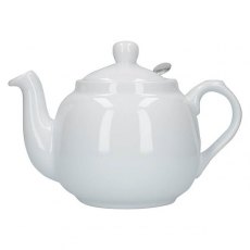 London Pottery White Farmhouse Filter Teapot