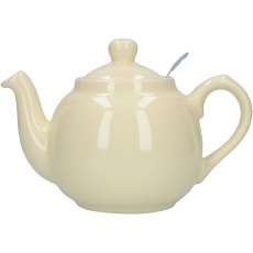 London Pottery Ivory Farmhouse Filter Teapot 2 Cup