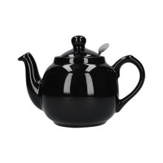 London Pottery Gloss Black Farmhouse Filter Teapot