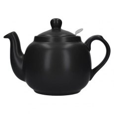 London Pottery Matt Black Farmhouse Filter Teapot