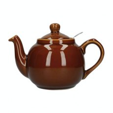 London Pottery Rockingham Brown Farmhouse Filter Teapot
