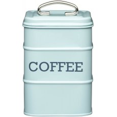 Living Nostalgia Vintage Blue Coffee Tin