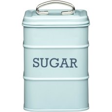 Living Nostalgia Vintage Blue Sugar Tin