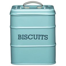 Vintage Blue Biscuit Tin