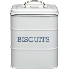 Living Nostalgia French Grey Biscuit Tin