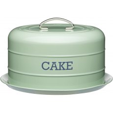 Airtight Dome Cake Tin English Sage