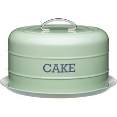 Living Nostalgia Airtight Dome Cake Tin English Sage