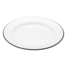 Living Nostalgia Enamel Dinner Plate 24cm White