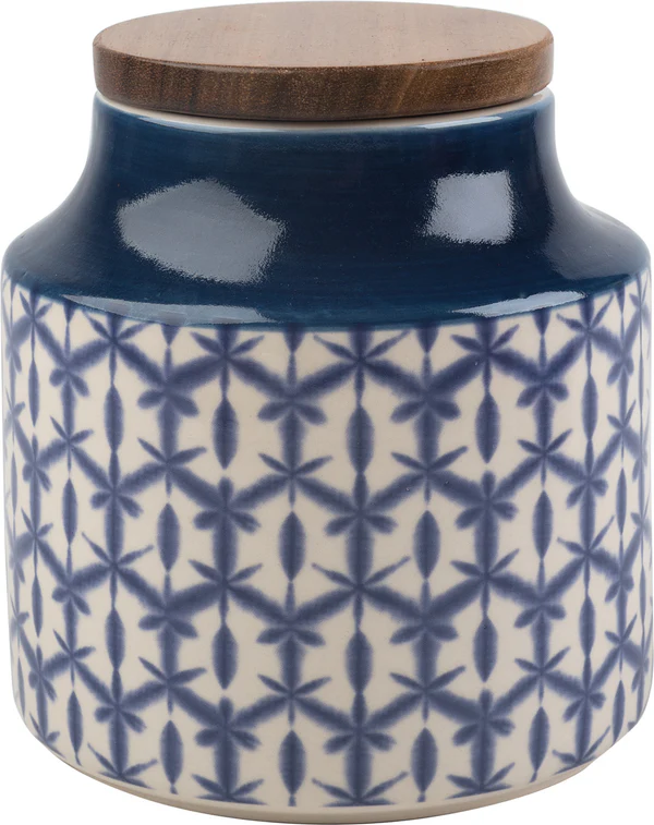 Mikasa Drift Storage Jar Blue