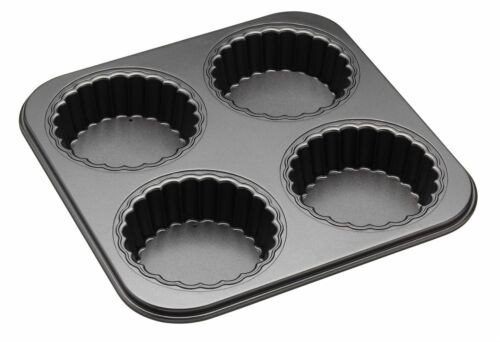 Kitchen Craft Non Stick Four Hole Tartlet Tin