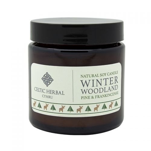 Celtic Herbal  Celtic Herbal Cymru Winter Woodland Soy Candle With Pine & Frankincense