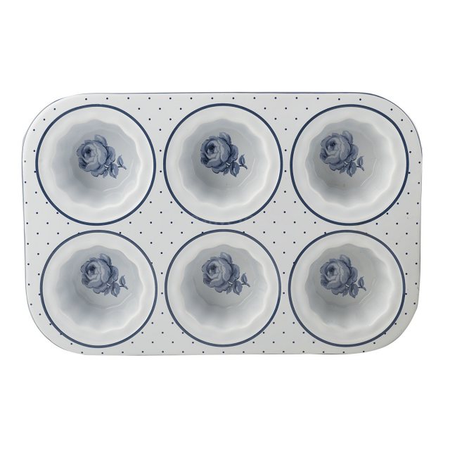 IHR Napkins Indigo Flowers Light Grey
