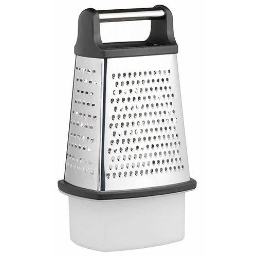 MasterClass Stainless Steel Four Sided Box Grater With Collecting Box