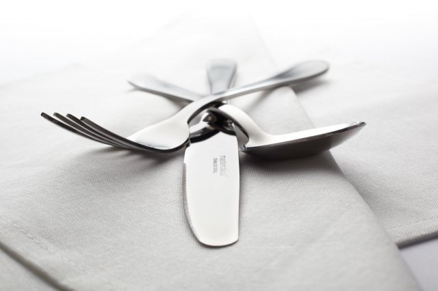 Set Of 4 Stainless Steel Dinner Forks - Unbranded Cutlery For Dining Table