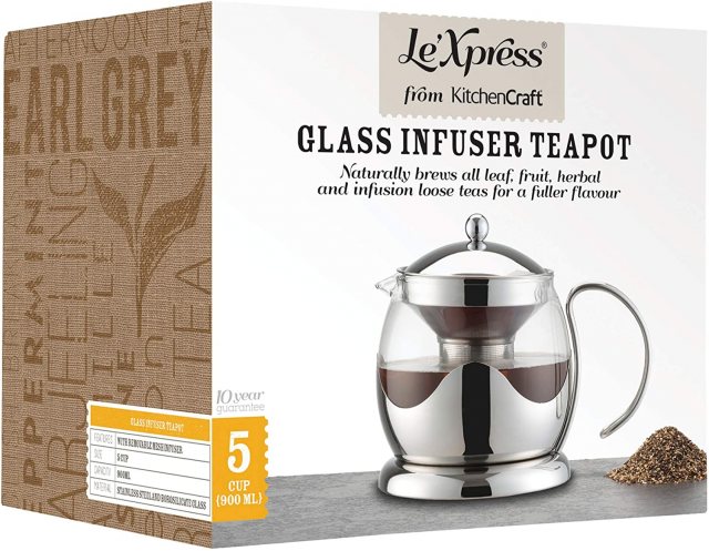 Le’Xpress Glass 900ml Infuser Teapot