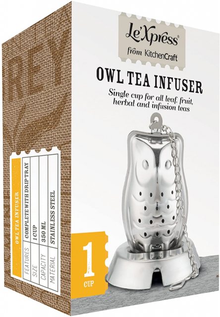 Le’Xpress Stainless Steel Novelty Owl Tea Infuser