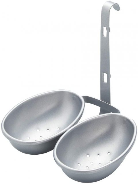 Kitchen Craft Metal Non Stick Twin Egg Poacher