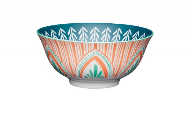 KitchenCraft Mixed Folk Pattern Ceramic Bowl