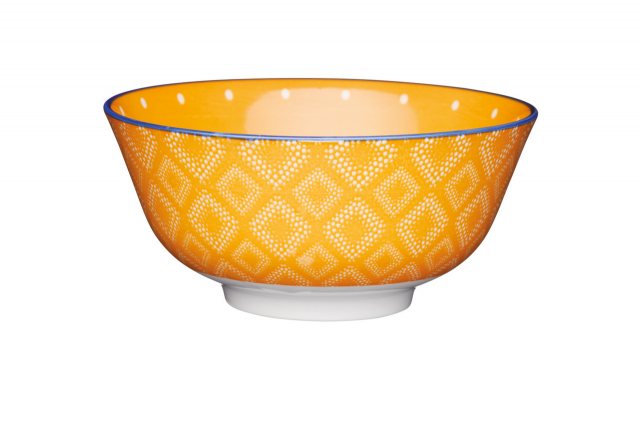 KitchenCraft Orange Spotty Ceramic Bowl