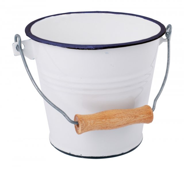 Redecker Redecker White Enamel Bucket