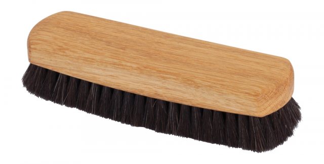 Redecker Shoe Shine Brush Dark Goat Hair 16cm