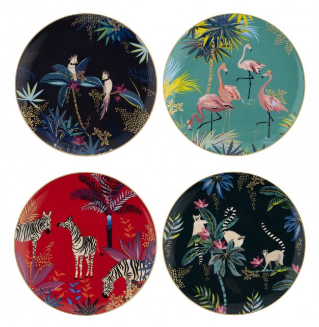 Sara Miller London Yvonne Ellen Christmas Sausage Doggie Cake Plate