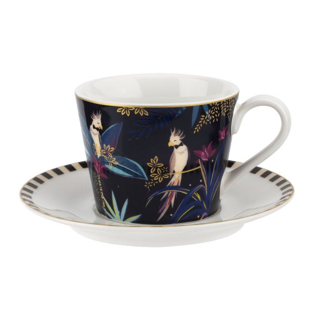 Sara Miller London Sara Miller Tahiti Teacup & Saucer Cockatoo