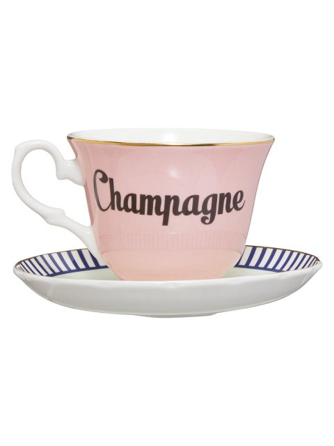 Yvonne Ellen Yvonne Ellen Champagne Tea Cup & Saucer
