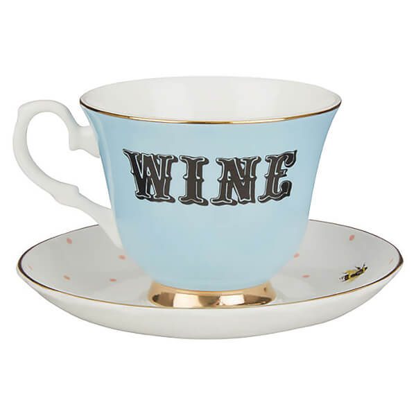 Yvonne Ellen Yvonne Ellen Wine Tea Cup & Saucer