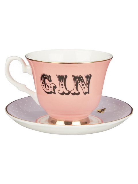 Yvonne Ellen Yvonne Ellen Gin Tea Cup & Saucer