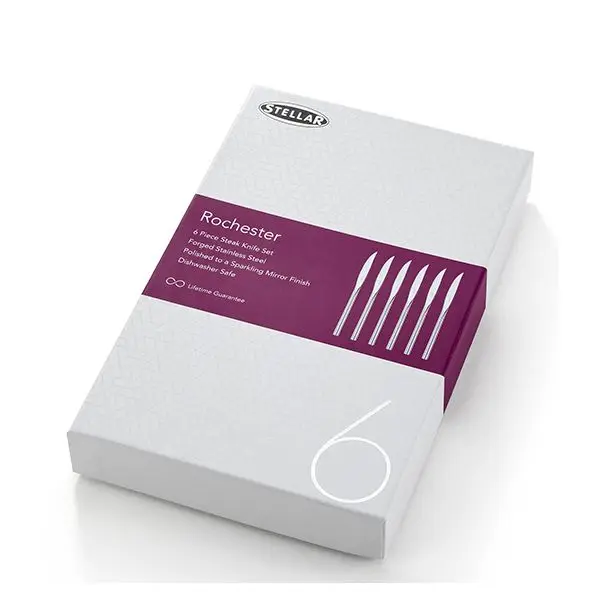 Stellar Rochester 6pc Steak Knife Set Buy ONline Here Portmeirion Online