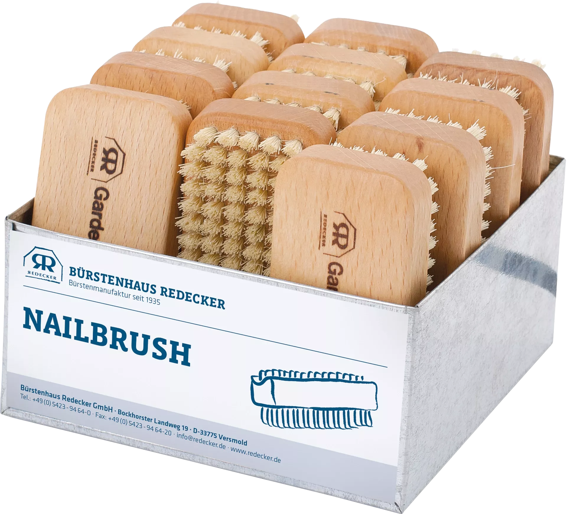 Redecker Gardener's Nail Brush