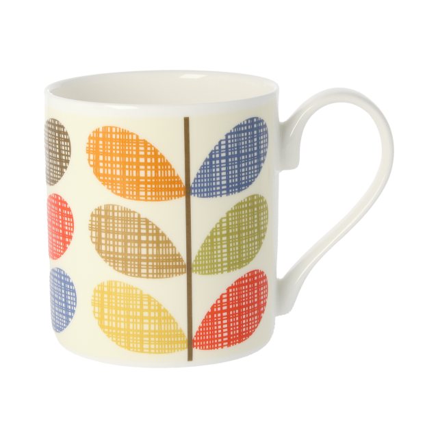 Orla Kiely Orla Kiely Striped Flower Yellow Mug 300ml