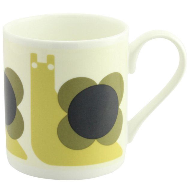 Orla Kiely Orla Kiely Striped Flower Yellow Mug 300ml