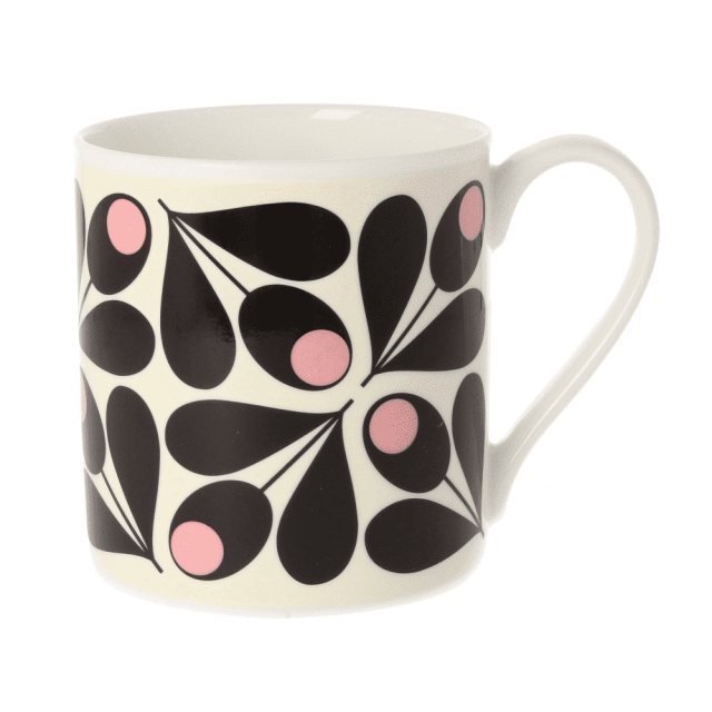 Orla Kiely Orla Kiely Dee Dee Teal Quite Big Mug 350ml