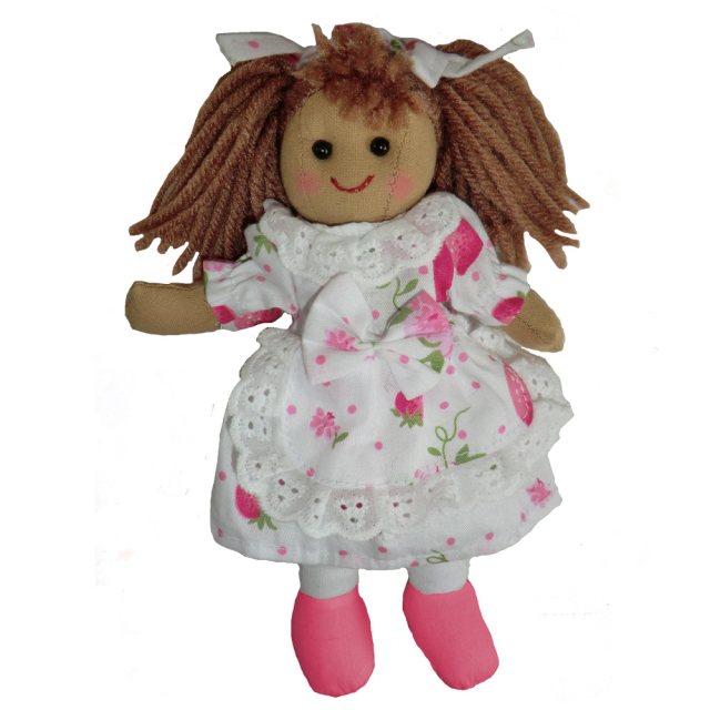 Powell Craft Powell Craft Rag Doll with Rabbit Dress