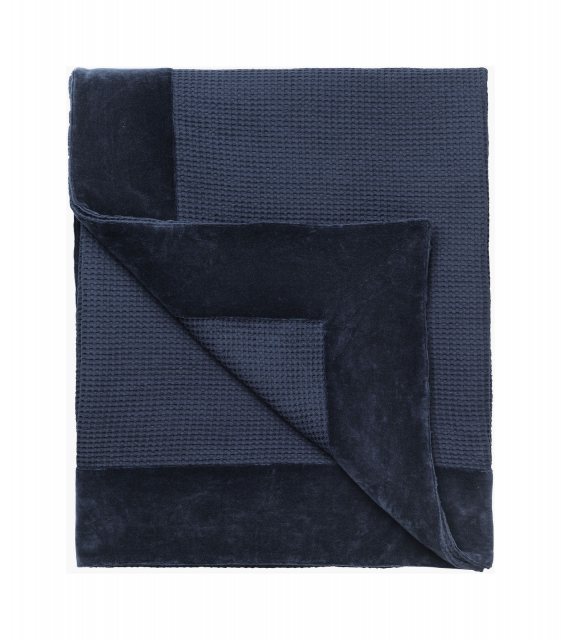 Waffle Bedspread Royal Blue