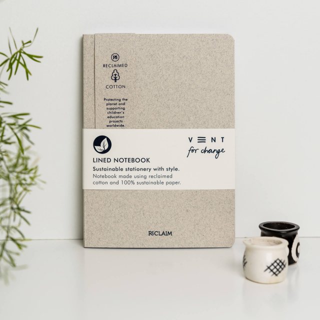 VENT for Change Reclaim A5 Notebook - Pearl Cotton
