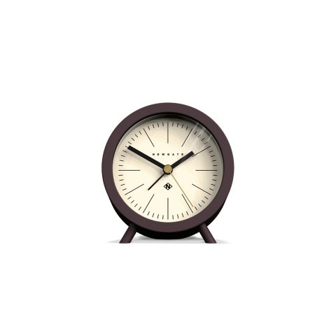 Newgate Fred Alarm Clock in Brown and Cream