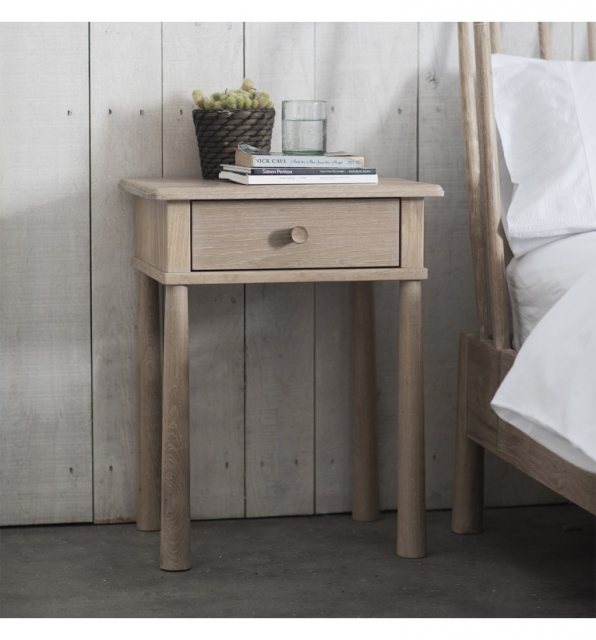 GLASLYN  One Drawer Bedside