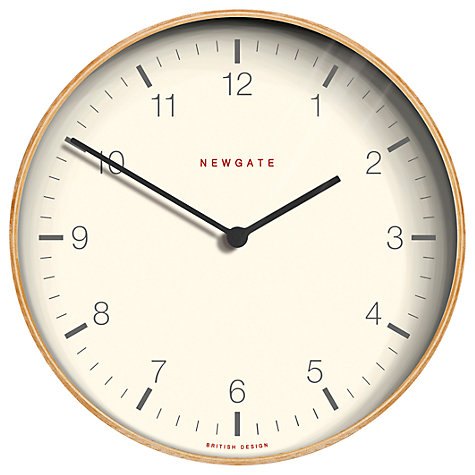 Mr Clarke Pale Wood Finish Wall Clock