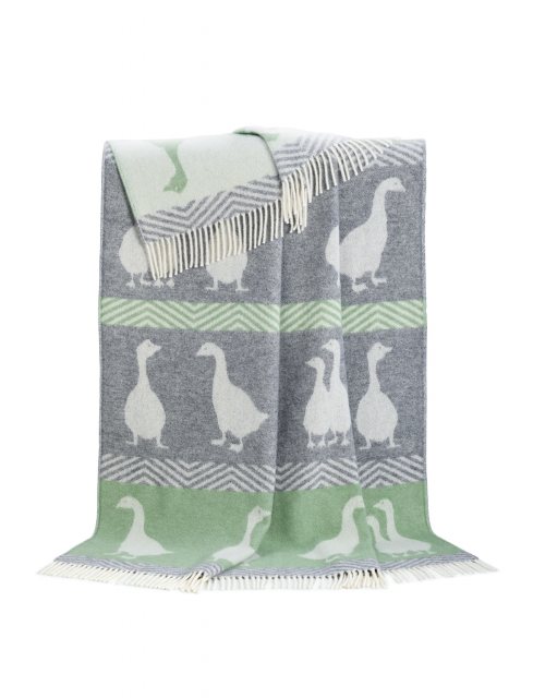 Portmeirion Spot Merino Wool Throw - Natural