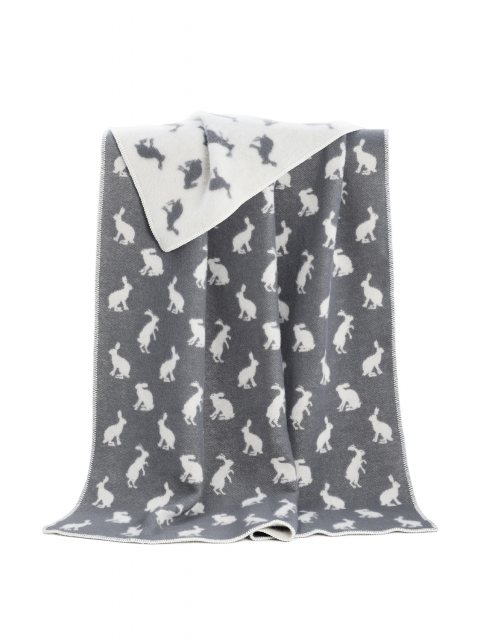 Portmeirion Herringbone Shetland Wool Throw - Gold
