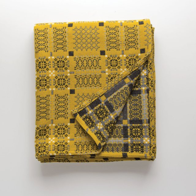 Melin Tregwynt Weaver Green Moli Jade Throw