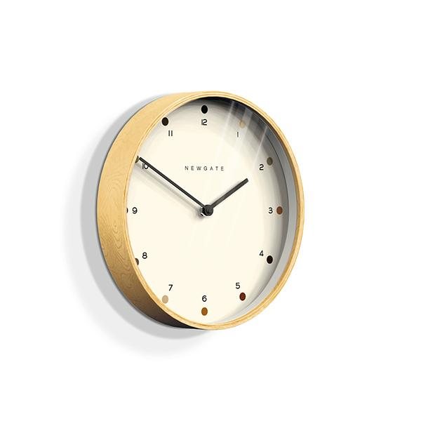 Newgate Mr Clarke Wall Clock in Light Plywood | Buy Online Here
