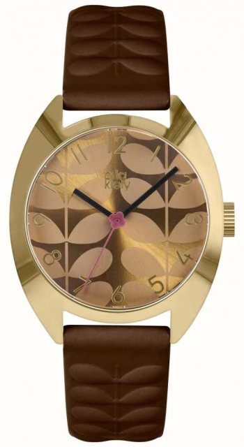 Orla Kiely Leff Amsterdam Tube Watch D42 Steel with Black Strap