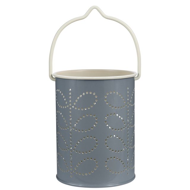 Orla Kiely Orla Kiely Tealight Lantern - Cool Grey Outside