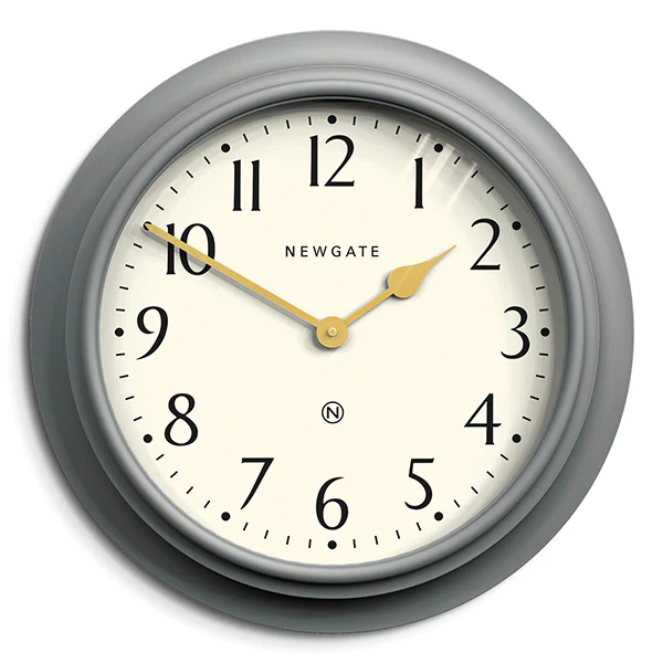 Newgate Westhampton Wall Clock in Mid Grey