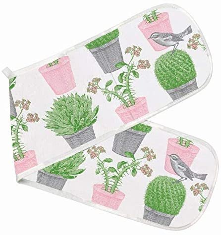 Thornback & Peel Cactus & Bird Double Oven Gloves