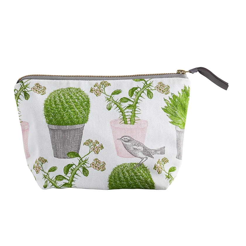 Thornback & Peel Cactus & Bird Cosmetic Bag